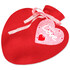 Heart-Shaped Hot Water Bottle with a Cozy Fleece Cover and Card