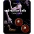 Chocolate flavored massage lubricant balls for an indulgent sensory experience