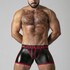 Erotic faux leather shorts with unique details