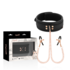 Indulge in the allure of our vegan leather collar set, complete with a sleek lead and teas
