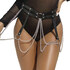 Leather lingerie with sensual details