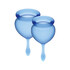 Copo menstrual em silicone médico, duo de tamanhos, até 12h de conforto
