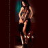 Lace bodysuit, irresistibly seductive with striking red accents