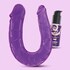 Dildo doppio con venature realistiche e lubrificante a base d'acqua