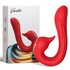 Vibrador versátil con 9 modos, sumergible, silicona premium
