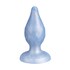 Plug anal Diamond Fantasy em silicone líquido termorreativo azul perla 9