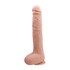 Dildo realista de tamanho generoso com ventosa para estabilidade