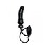 Dildo gonflable en latex noir