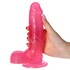 Dildo Real Rapture: trasparente, con una texture realistica e dotato di ventosa