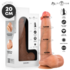 Dildo réaliste 20 cm en silicone liquide avec ventouse et harnais
