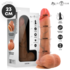 Dildo réaliste 23 cm avec un diamètre de 4,7 cm, ventouse et harnais