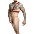 Elegant and Comfortable Bondage Harness with Metal Rings