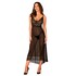 Chemise sedutora, semi-transparente, alças ajustáveis