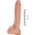 Realistic dildo, phthalate-free, with suction cup and lifelike texture