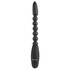 Brinquedo anal de silicone com vibração, flexível e unissexo.