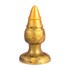Goldy plug anal fantasy silicona liquida termoreactivo oro 9.2 cm