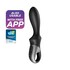 Heated anal vibrator, 12 vibrations, body-safe silicone