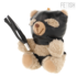 Mini BDSM teddy bear for use as a keyring or ornament
