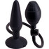 Adjustable Inflatable Anal Plug, Suction Base, Durable Silicone