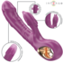 Vibrador com língua estimuladora, formato de golfinho, com múltiplas vibrações