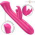 Vibratore rabbit ergonomico, 10 modalità, silicone medico, resistente all'acqua