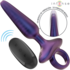 Plug anal vibrant unisexe, 10 modes, télécommande, sûr