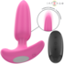 Plug anale rosa con 10 modalità, silicone medico, telecomando