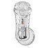 Clear design with an ez-grip handle for ultimate control