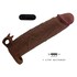 Guaina vibrante per pene con proiettile e texture