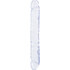 Dildo doppio in PVC flessibile, morbido, testurizzato e sicuro.