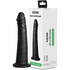 Dildo negro realista, empuje manos libres, silicona suave
