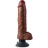 Experience ultimate pleasure with our realistic brown vibrator, equipped with lifelike tes