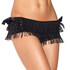 Leg Avenue - Paillettes con frange e fiocchi neri