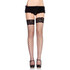 Sexy fishnet stockings with black lace, offering elegance and boldness