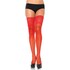 Self-Adhesive Red Lace Stockings: Tempting Comfort