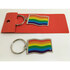 Keychain Flip-Flop, Vibrant Pride Colors, Eye-Catching Design