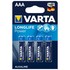 Pile alcaline AAA LR03, blister da 4