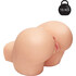 Realistic stroker with dual entry and spankable design