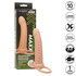 Dildo com anel para dupla penetração e vibração