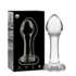 Plug anal de cristal borosilicato, diseño elegante, seguro