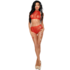 Lingerie sensuelle exclusive, couleur rouge, taille s/m.