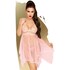 Lingerie elegante e seducente con pizzo, rete e perizoma coordinato