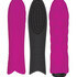 Vibrador de silicone com capas intercambiáveis