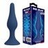 Plug anale conico in silicone blu XL