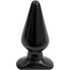 Elastic silicone anal plug, soft, elongated, and phthalate-free