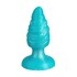 Plug anal Melty Fantasy em silicone líquido termorreativo azul celeste 9