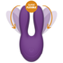 Vibrador clitoriano recarregável com design flexível e duplo