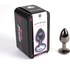 Aluminum Anal Plug with a Sleek Cone Shape and Decorative Base