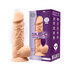 Dildo realista de dupla densidade com vibração à distância