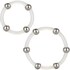 Anillo de silicona flexible con perlas para gran placer